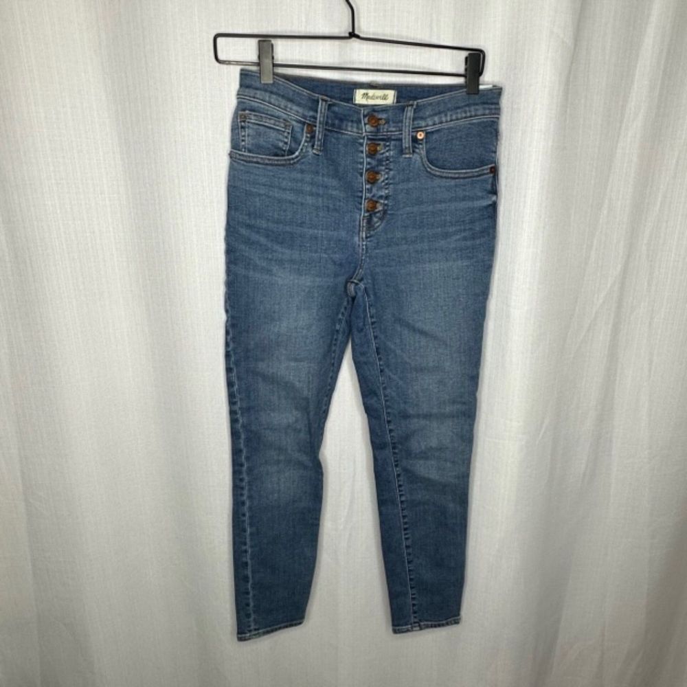 Madewell 9 Inch Mid Rise Skinny Crop‎ Jeans